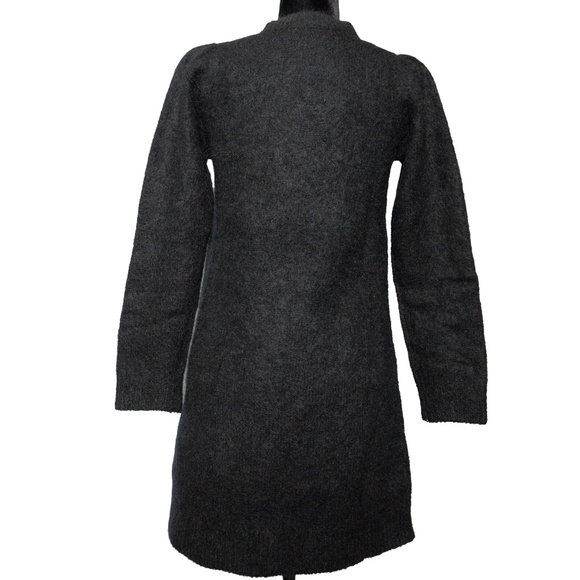 SEZANE Uriel Long Sleeve Dress in Black Multicoloured - Size Small - Picture 4 of 13